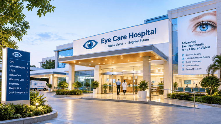 Modern eye hospital in India