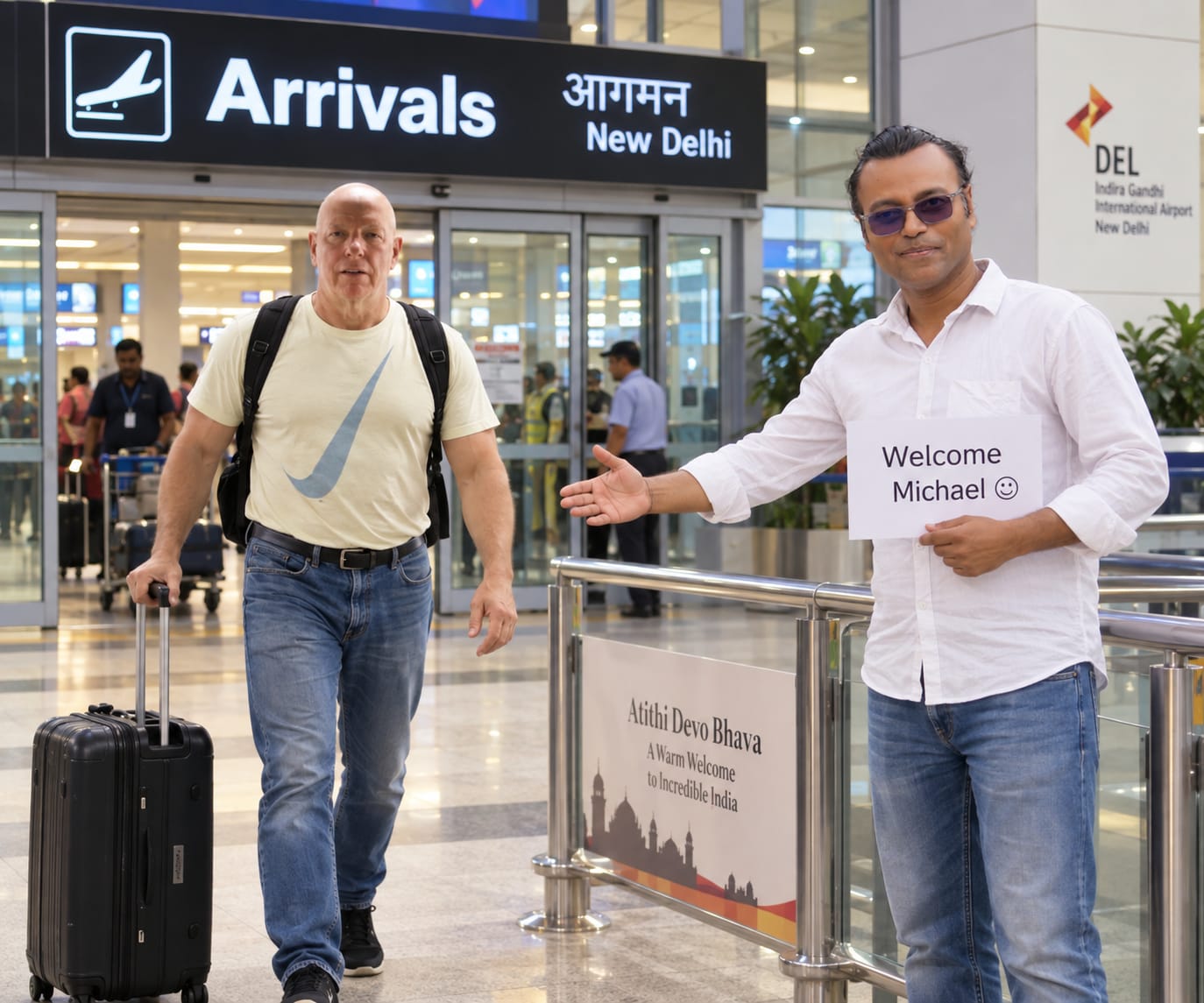 Airport pickup assistance for international patients travelling to India